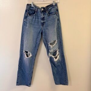 American Eagle Distressed Mom Jeans